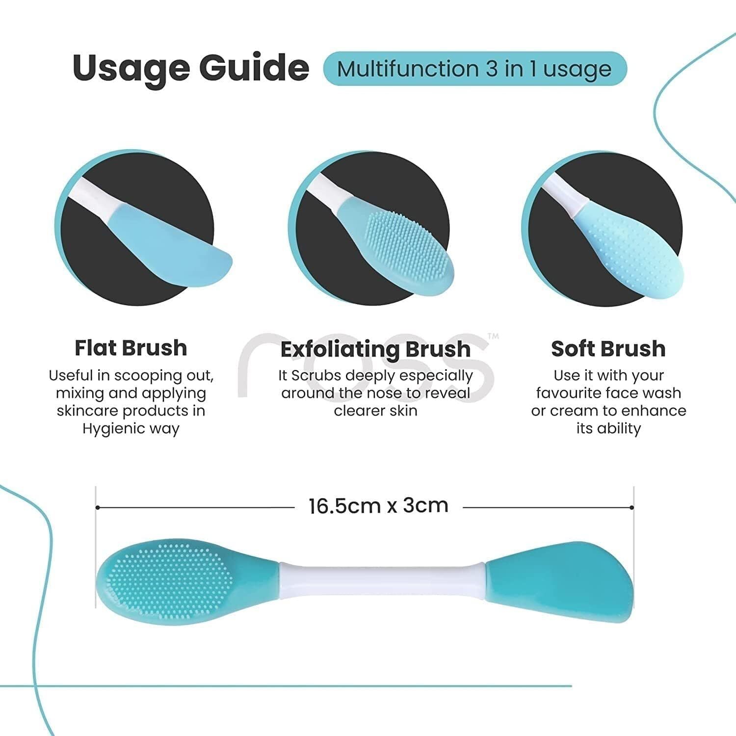 2 SIDE FACIAL CLEANSING BRUSH