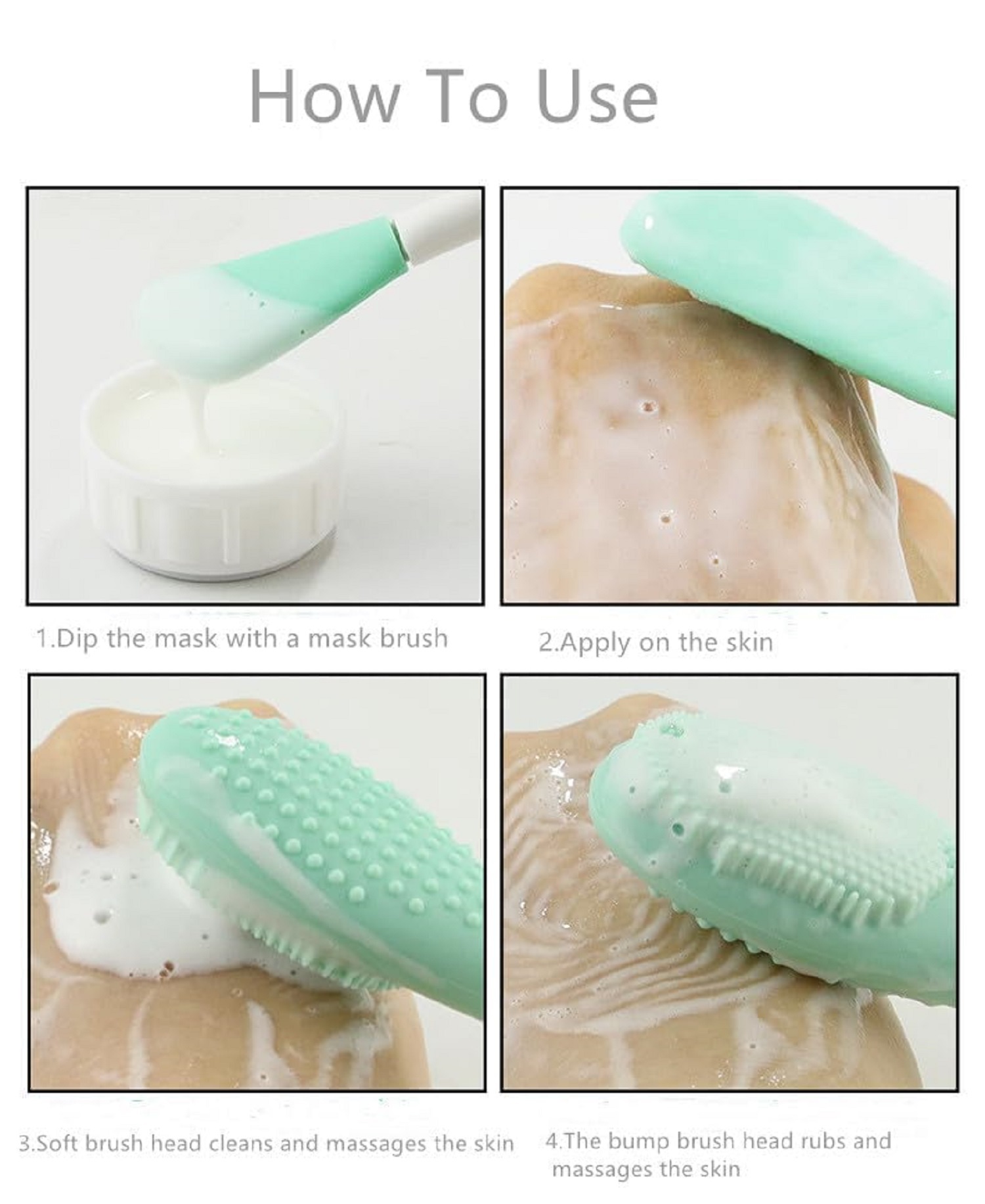 2 SIDE FACIAL CLEANSING BRUSH