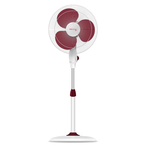 Gusto Pedestal Maroon Fan