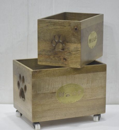 Wooden Dog Toy Box Set