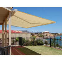 Folding Sun Shade Awning - Color: White