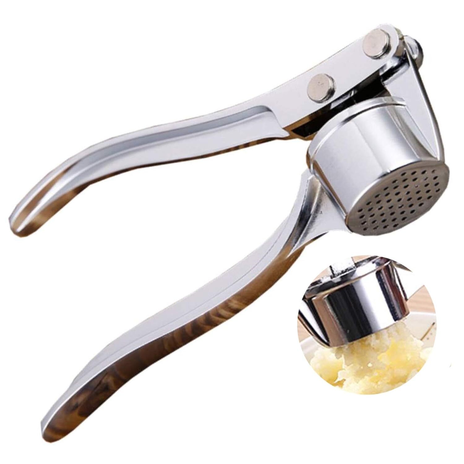 STEEL GARLIC PRESS