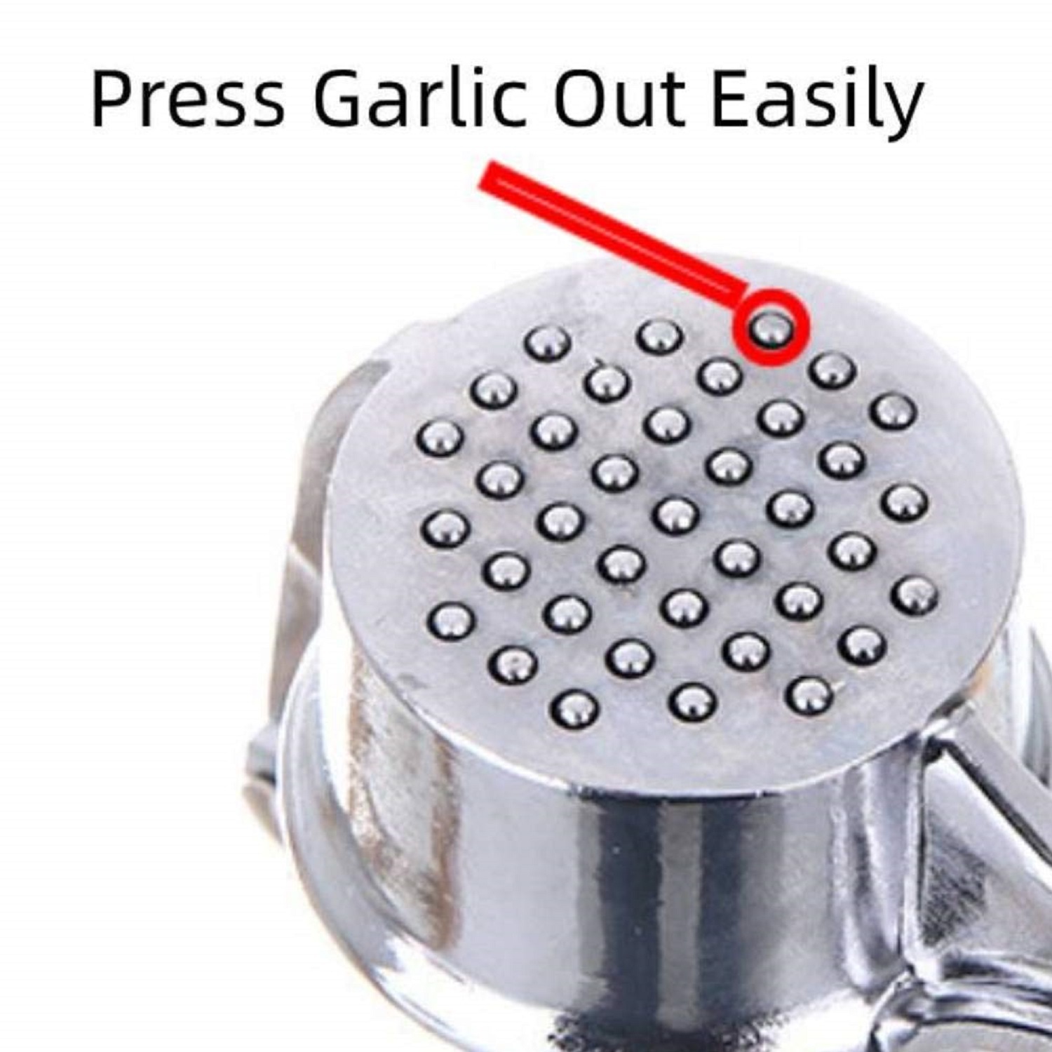 STEEL GARLIC PRESS