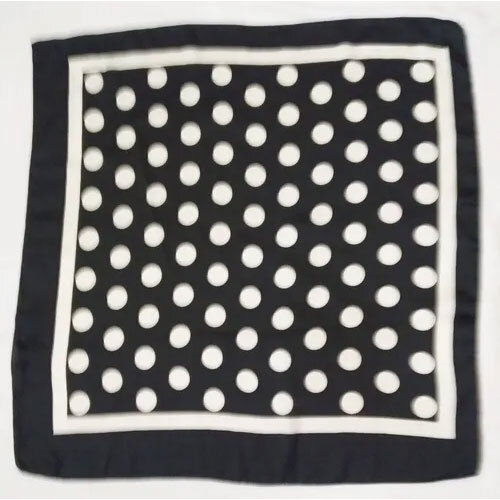 100% Printed Polka Dot Square Bandana