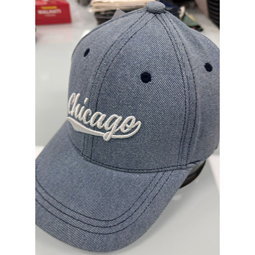 Blue Chicago Printed Adjustable Cap