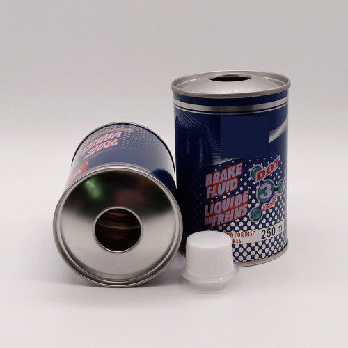 Printed Round Tin Container - Color: As Per Requirement