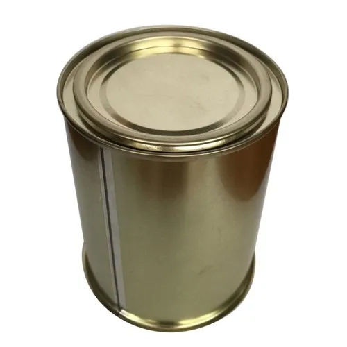 Round Tin Storage Container