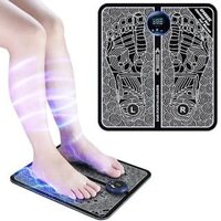 Mitsico Foot Massager - PU Leather & Foam Cotton Board, 55x55x13mm | 8 Modes, 19 Intensity Levels, Easy to Use, Rechargeable & Portable