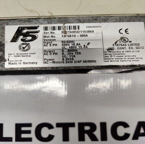 KEB 13F5B1D-390A SERVO DRIVE