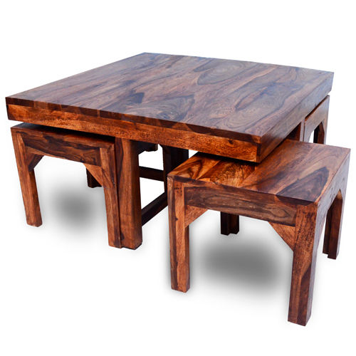 Wooden Coffee Table Set