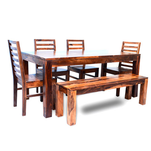 7 Phanti Dining Set With Banch