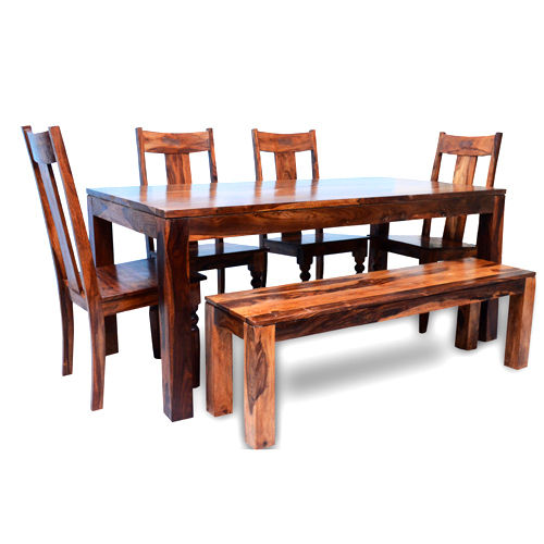 Single Phatta Dining Set With Banch
