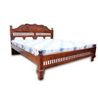 Brown Carwing Plain Bed