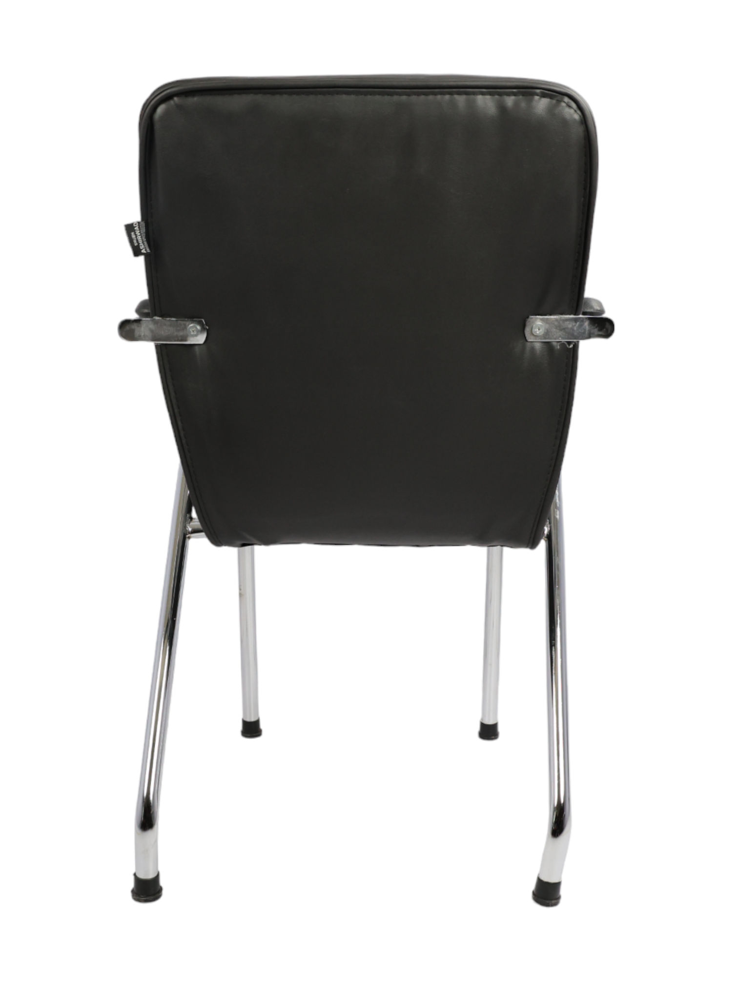 Adhunika Visitor Chair Leather (Black)