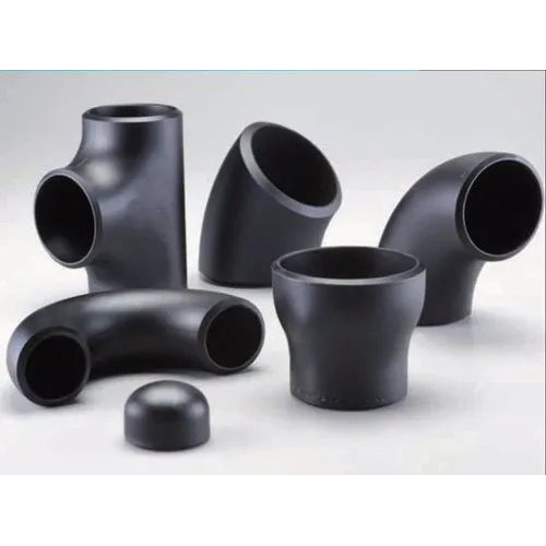 Buttweld Pipe Fittings - Stainless Steel, Various Sizes, Black Round Shape | High-Pressure, Leak-Proof Connections for Diverse Industries