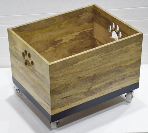 Wooden Dog Toy Box