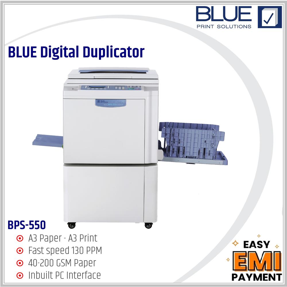 Bps550 Blue Digital Duplicator - Max Paper Size: 297*420Mm. (A3)