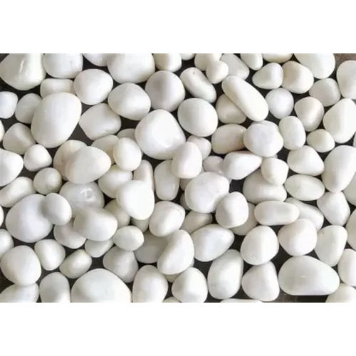 Natural Stone Unpolished White Pebble