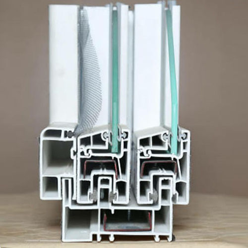 White 80 Mm Sliding Upvc Window Profiles