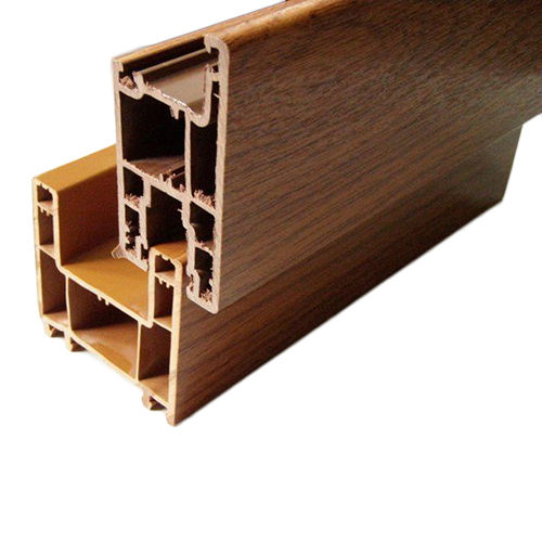 Brown Wood Grain Upvc Profiles