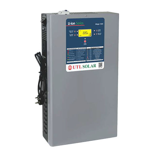 Grey 24V Mega Wall Mountable Solar Pcu With Inbuilt 1.3 Kwh Lifepo4 Battery