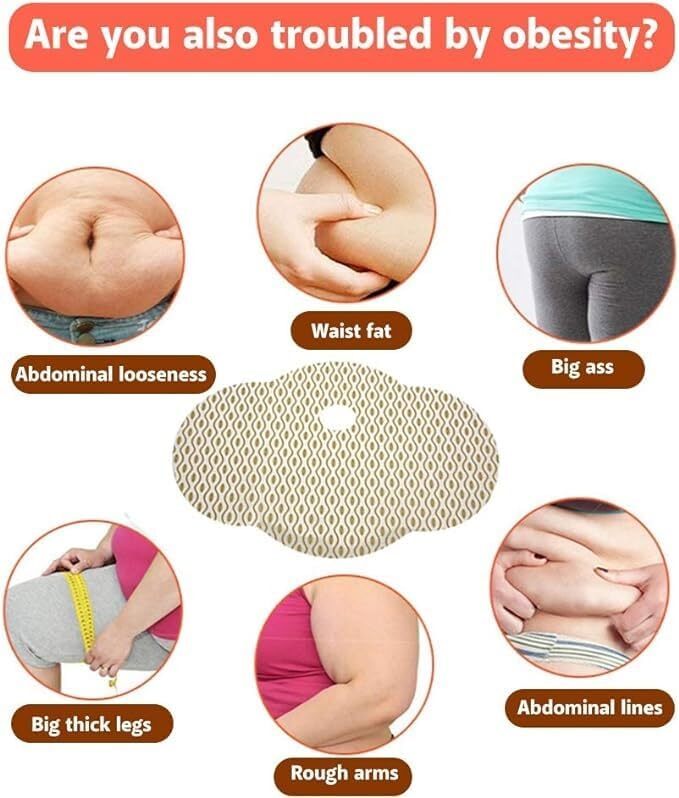 NAXUE Perfect Detox Slimming Patch, 10Pcs Weight Loss Slim Patch Navel Sticker Effective Slimming Product Fat Burning Belly Waist Plaster Slim Body Supply, Quick Slimming Shaping For Women And Men