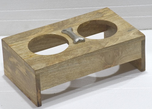 12 Inch Wooden Dog Table With Original Finish