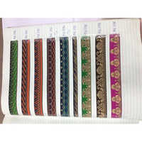 Designer Colorful Jacquard Lace - Color: Multicolor