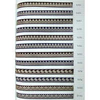 Silver Based Jacquard Lace - Size: Customizable