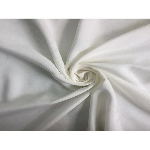 Grey Fabric Natural Crepe White