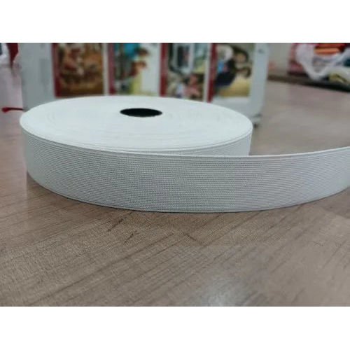 White Woven Elastic Tapes