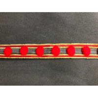 Pom Pom Lace 11 - Color: Red