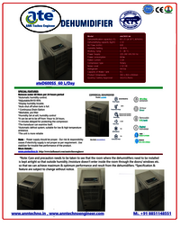 Portable Dehumidifier SS304  60L-Day  ateD600SS