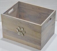 16 Inch Wooden Pet Toy Box - Application: Dog