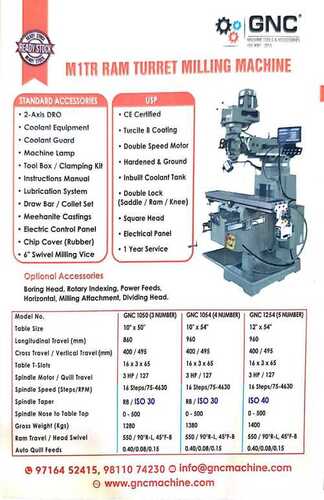 Vertical milling machine