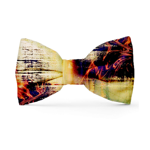 Ivory Velvet Dog Bow Tie - Cotton Velvet Standard Size Multicolored Design | Durable Comfortable Everyday Pet Apparel