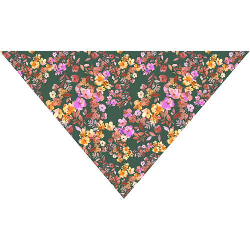 Printed Bandana - Cotton Material, Standard Size, Multicoloured Design | Strong and Durable Pet Apparel Accessory
