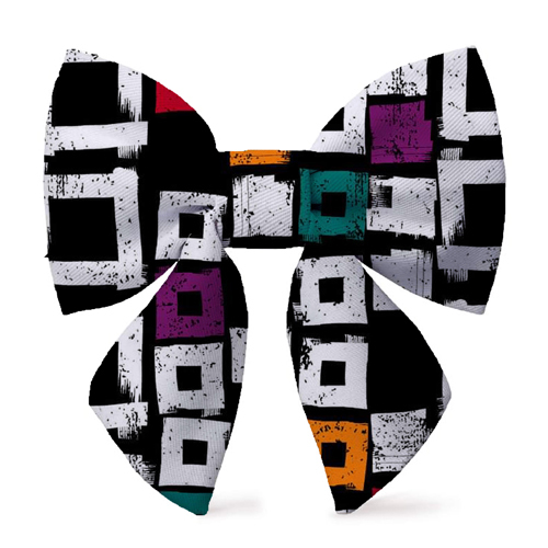 White Lady Dog Bow Tie - Cotton, Standard Size , Multicoloured with Strong and Durable Design for Stylish Pet Apparel
