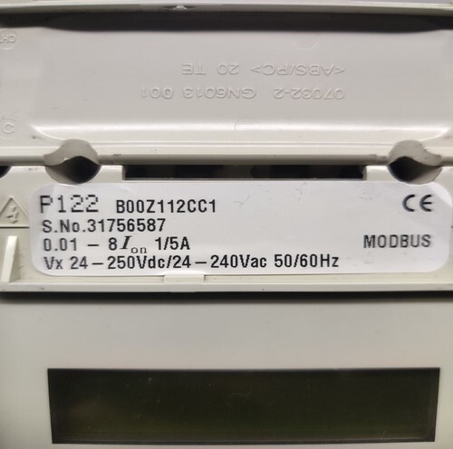 SCHNEIDER P122 B00Z112CC1 PROTECTION RELAYS