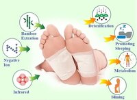 Devta Cleansing Detox Foot Patches 10 Adhesive Pads Kit Natural Unwanted Toxins - Foot Protector (Regular)