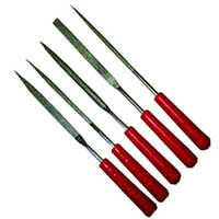 Diamond Files - Durable Steel, Various Sizes, Silver Color - Manual Drive For Precision Filing On Wood, Metal, And Plastic