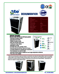 Portable Dehumidifier  ateD900B 90 L-Day