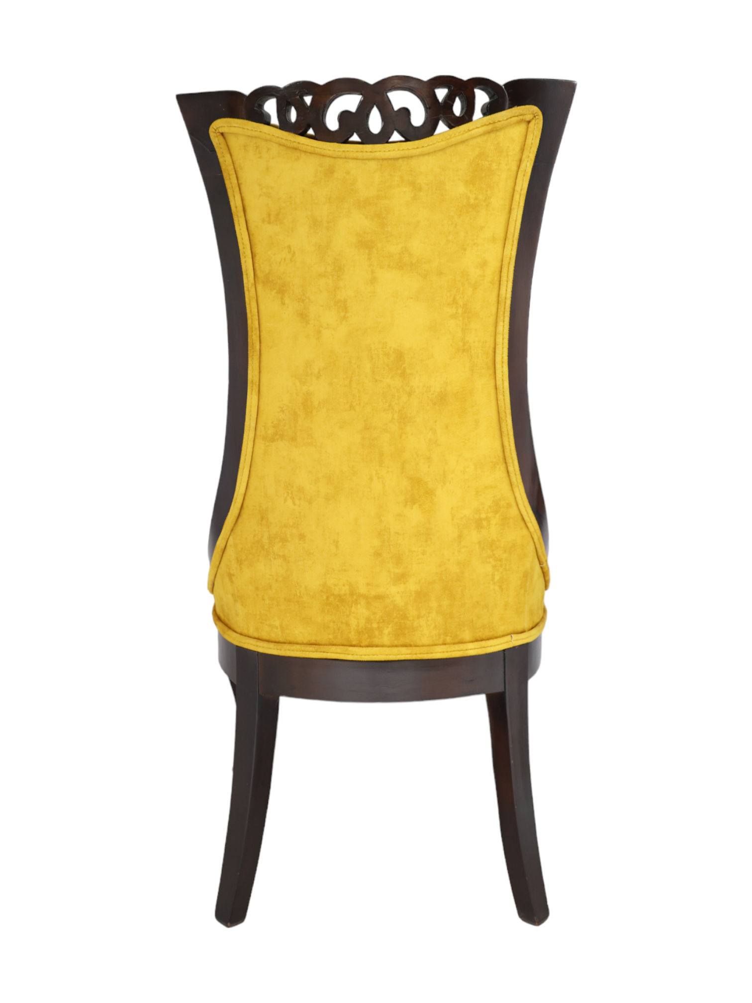 Adhunika Fabric Yellow Dining Chair