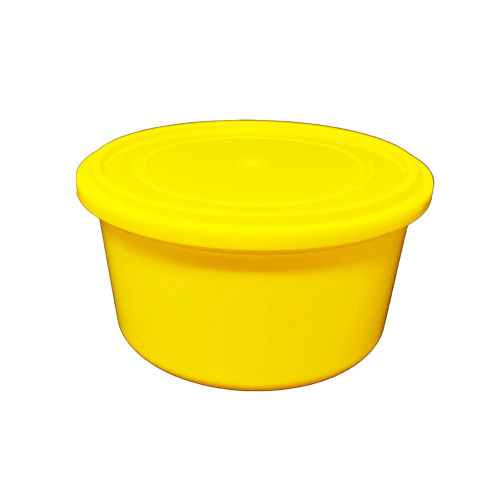 700gm Yellow Color Plastic Container