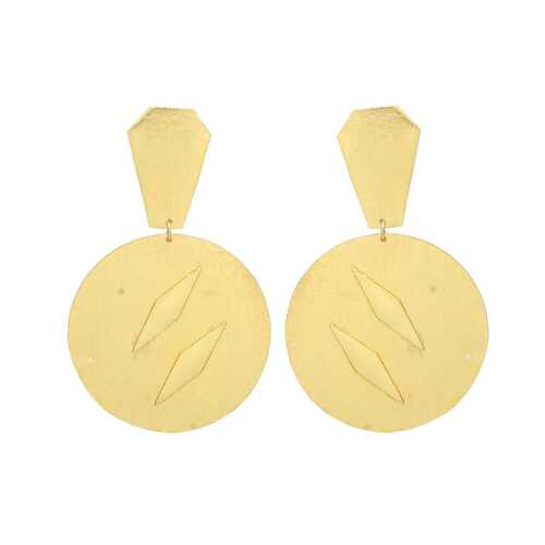 Round Disc Earring Set