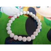 White Rose Quartz Gemstone Bracelet - Porcelain, Featuring Agate Stones For Balance & Harmony, Modern Fashion Style For Women