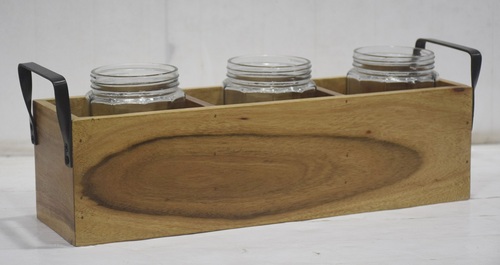 18 Inch Wooden Decorative Flower Pot