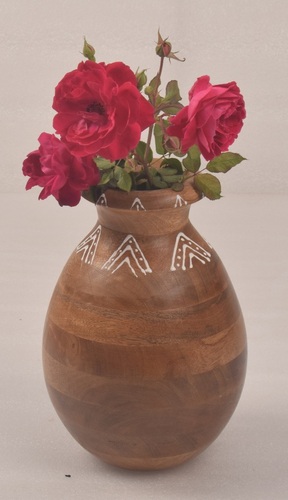 10 Inch Wooden Garden Flower Pot