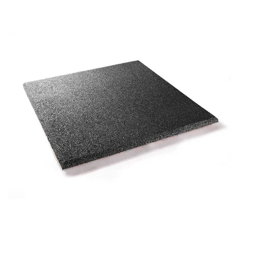 Gym Black Rubber Flooring Tiles