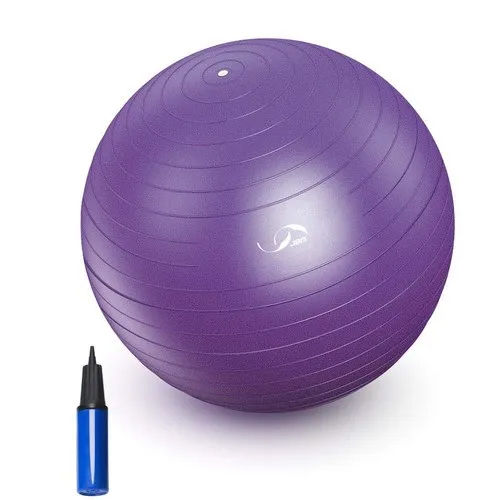 Purple Rubber Aerobic Ball Application: Gain Strength